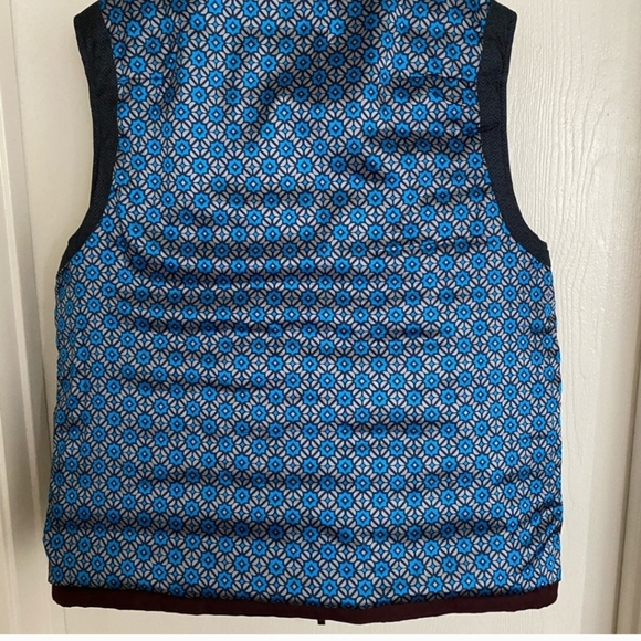TED BAKER London Burgundy Dylan Trim Fit Quilted Down Sleeveless Vest 3 = M - Picture 5 of 6